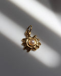 Gold Pearl Sun Charm.