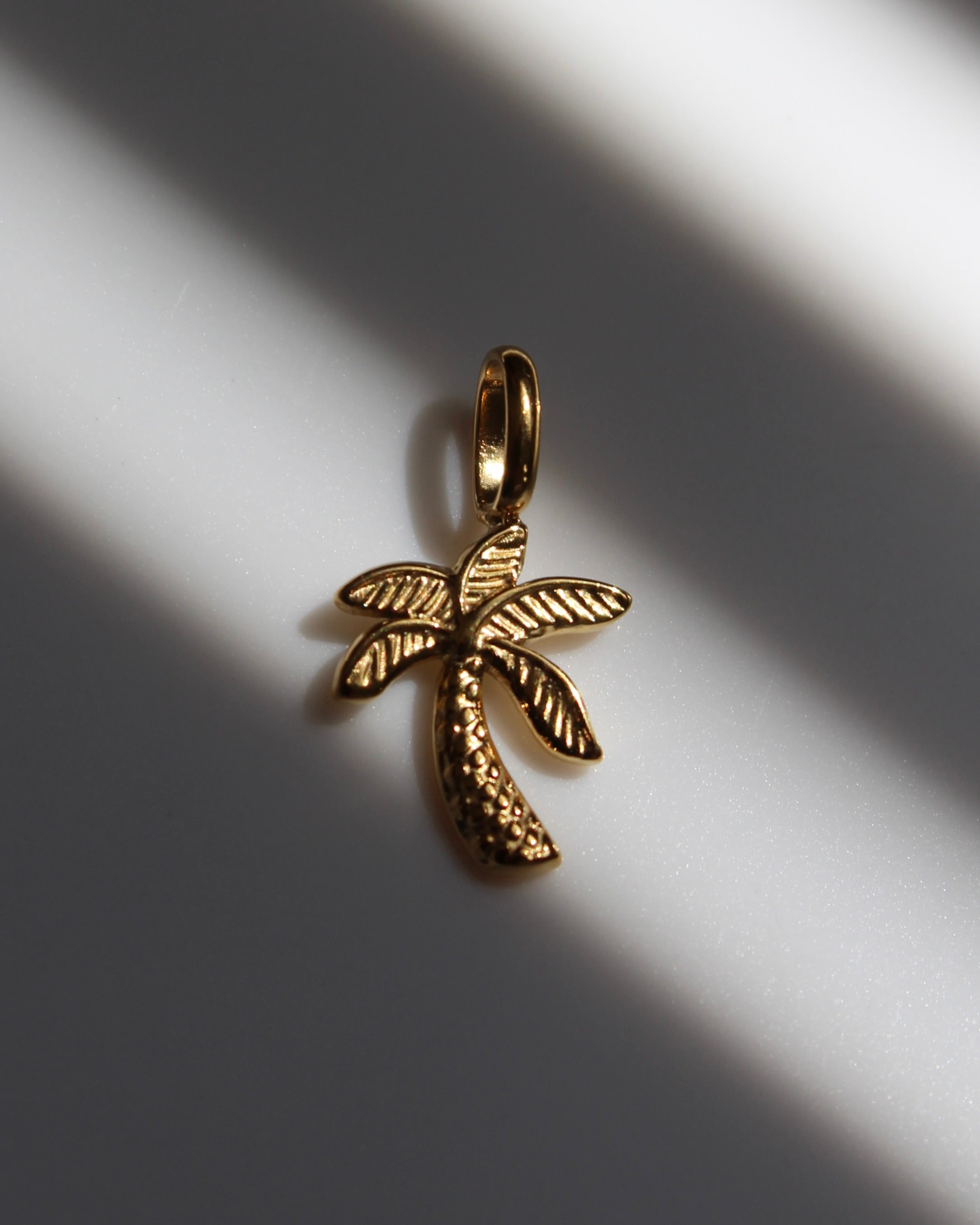 Gold Palm Tree Charm.