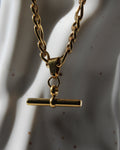 The Lizzie T-Bar Figaro Chain Necklace.