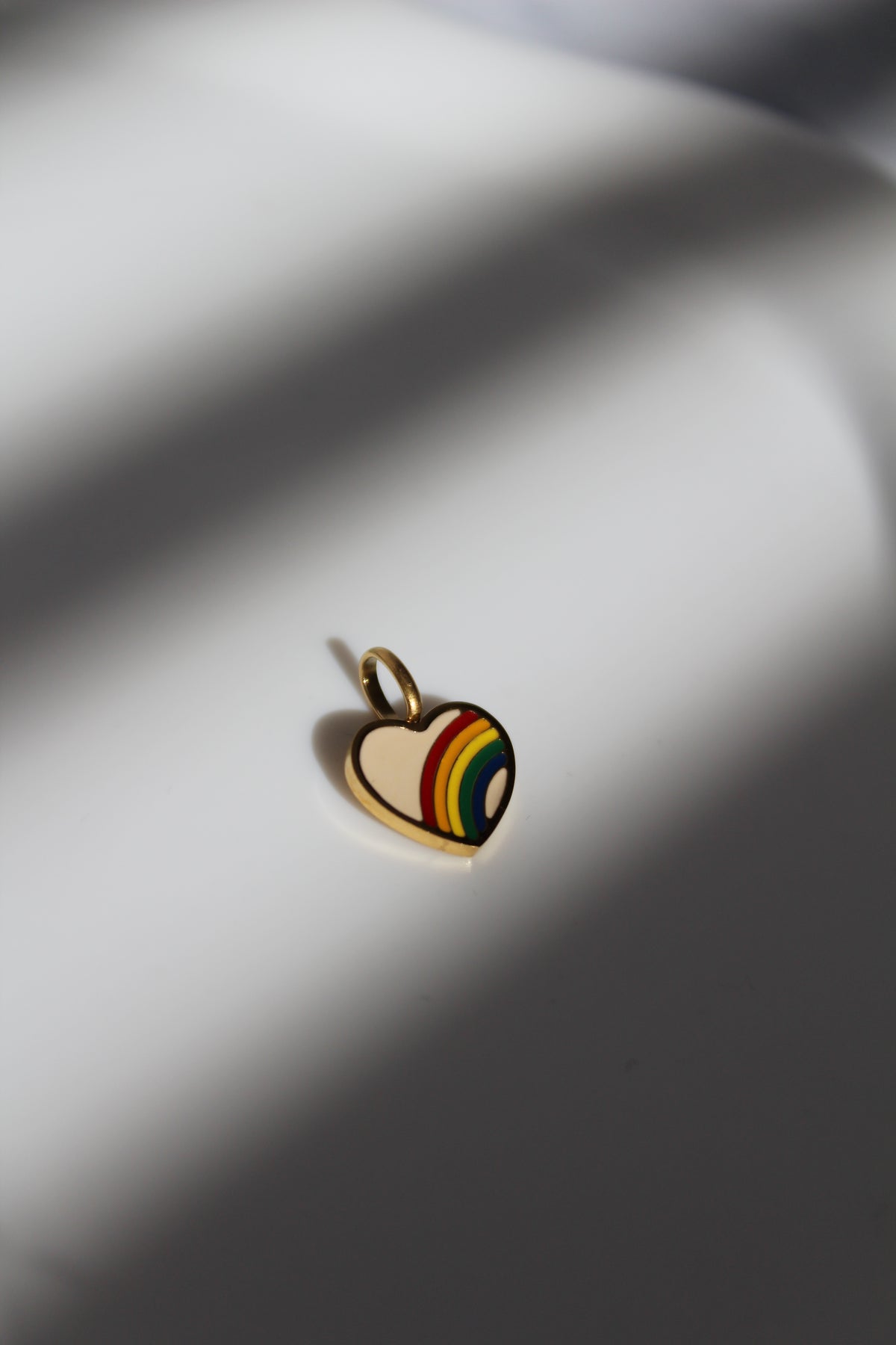 The Rainbow Heart Charm.