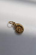 Gold Spiral Shell Charm.