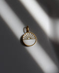White & Gold Sunrise Charm.