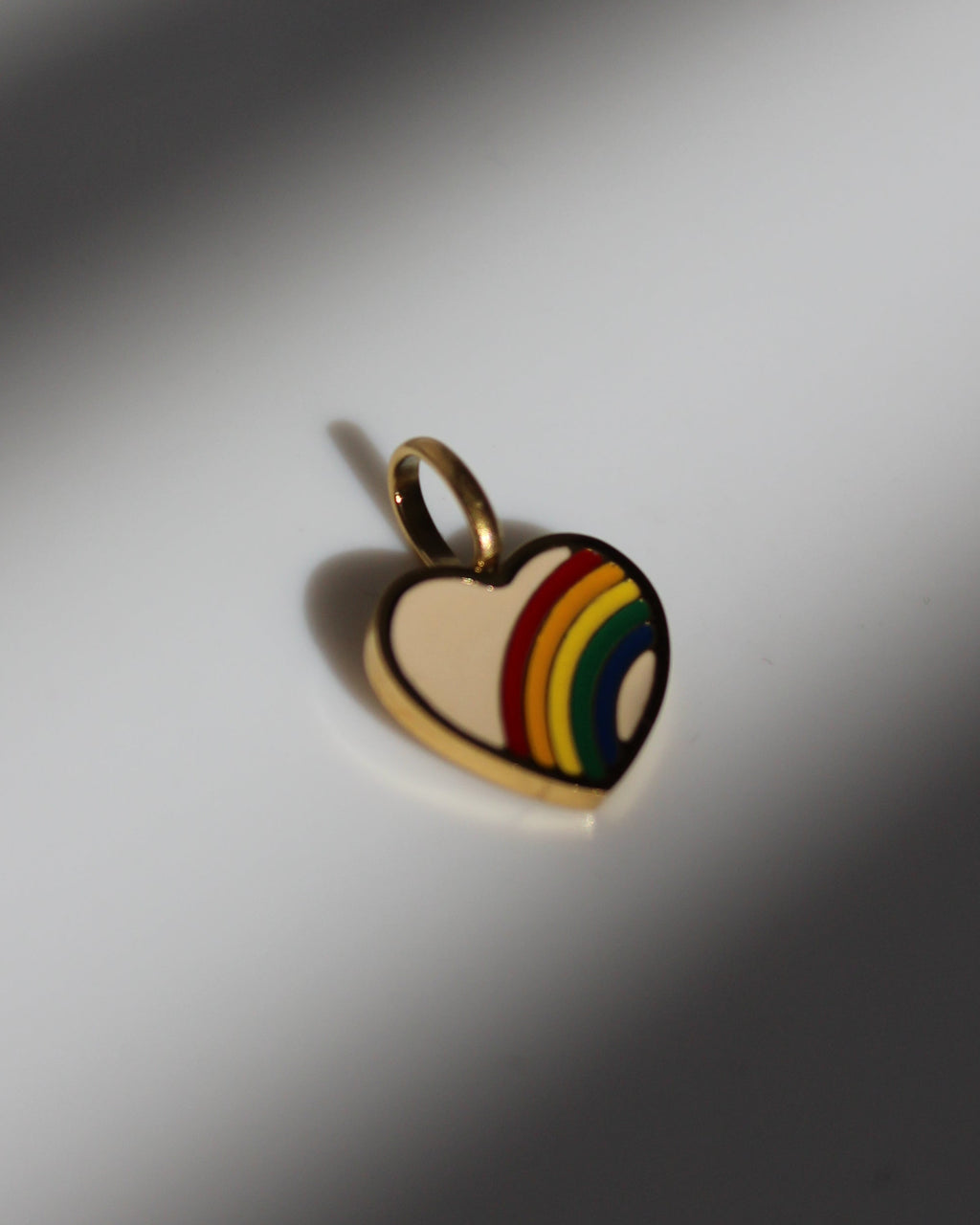 The Rainbow Heart Charm.