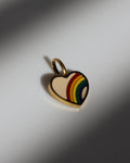 The Rainbow Heart Charm.