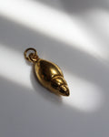 Gold Conch Shell Charm.