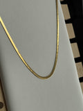 Delicate Snake Chain Stack Necklace 18k Gold.
