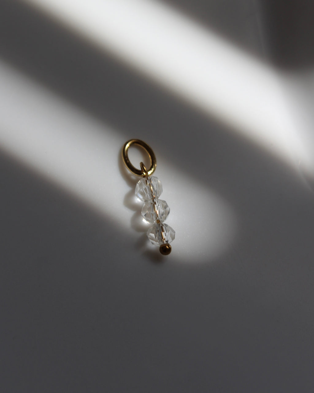 3 x Clear Glass Bead Charm.