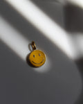 Yellow & Gold Smiley Face Charm.