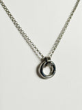 Silver Sailor Clip Charm Necklace.