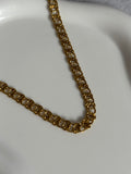 18K Gold 5.5mm Statement Stack Chain Necklace.